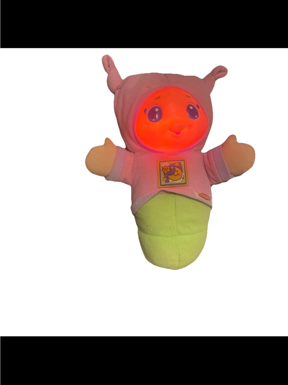 Light-Up Pink & Green Baby Plush Soother
